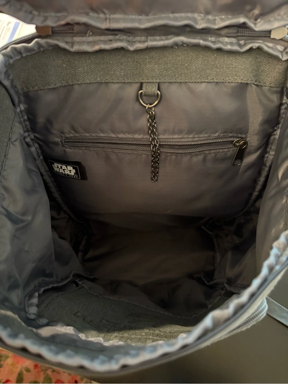 Star Wars Industrial Automaton official Disney Park droid depot backpack in gray